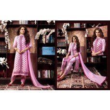 KIYAZA PENTAHOUSE LIGHT PINK PURE COTTON SALWAR KAMEEZ SUIT